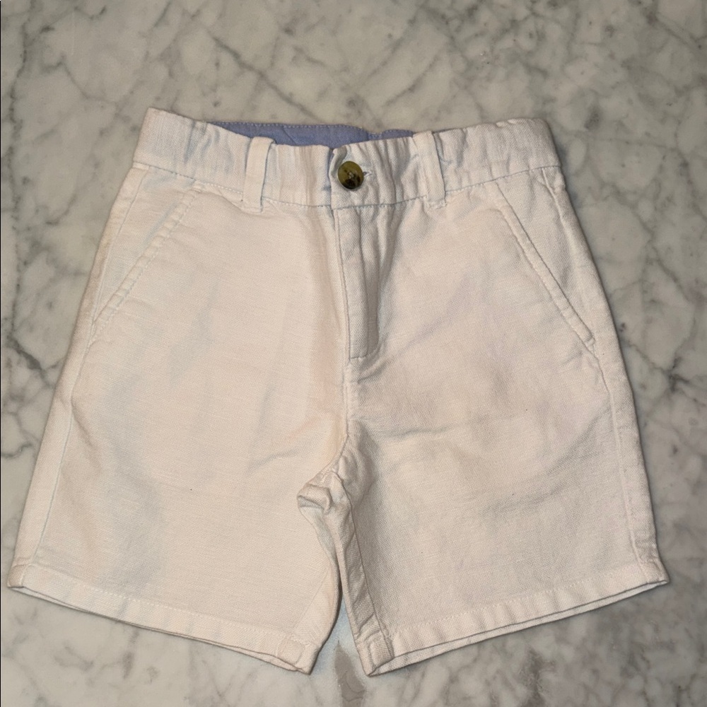 Janie and Jack White Linen Shorts 5Y